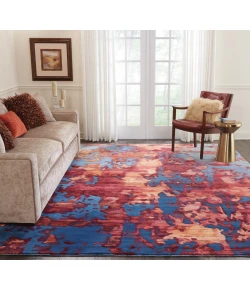 Nourison Home Prismatic PRS13 Blue Flame 9 ft. 9 in. X 13 ft. 9 in. Area Rug