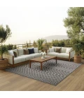 Nourison Positano Charcoal POS02 10ft. x 14ft. Rect. Rug