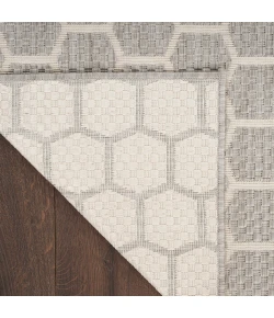 Nourison Home Twist Reversible TWS01 Grey 2 ft. 2 in. X 10 ft. Area Rug