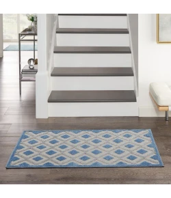 Nourison Home Aloha ALH26 Blue Grey 2 ft. 8 in. X 4 ft. Area Rug