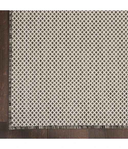 Nourison Courtyard Area Rug COU01 Ivory/Charcoal