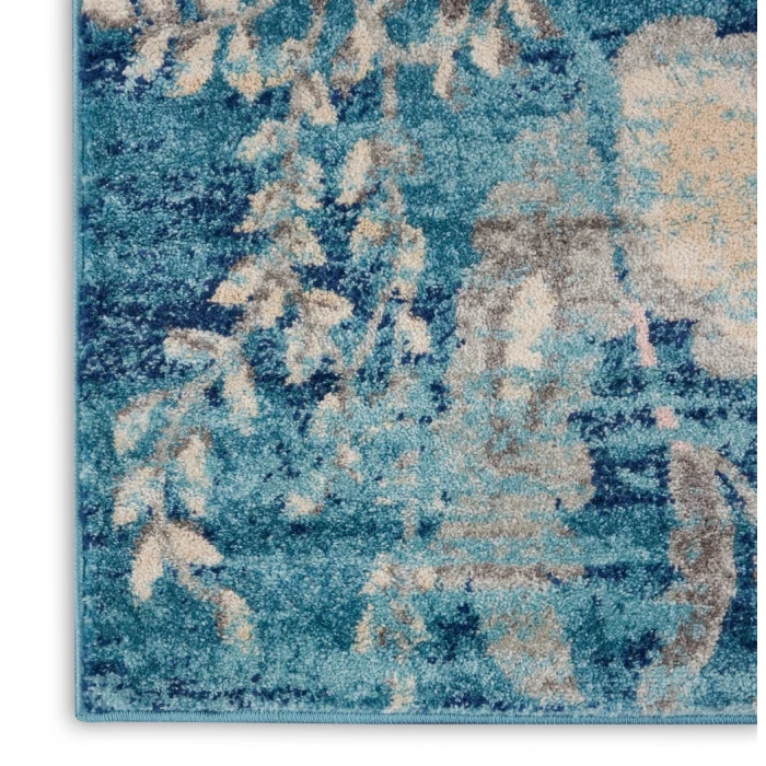 Nourison Tranquil Area Rug TRA02-Turquoise