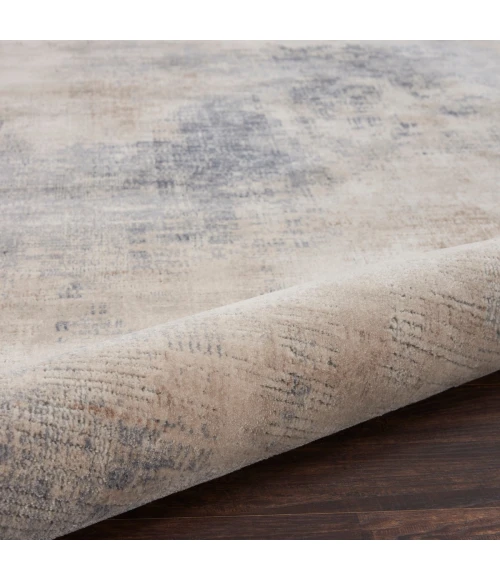 Nourison Rustic Textures Area Rug RUS02 Beige/Grey 7'10" Round