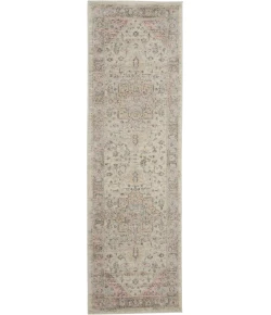 Nourison Home Tranquil TRA06 Ivory Pink 2 ft. 3 in. X 7 ft. 3 in. Area Rug