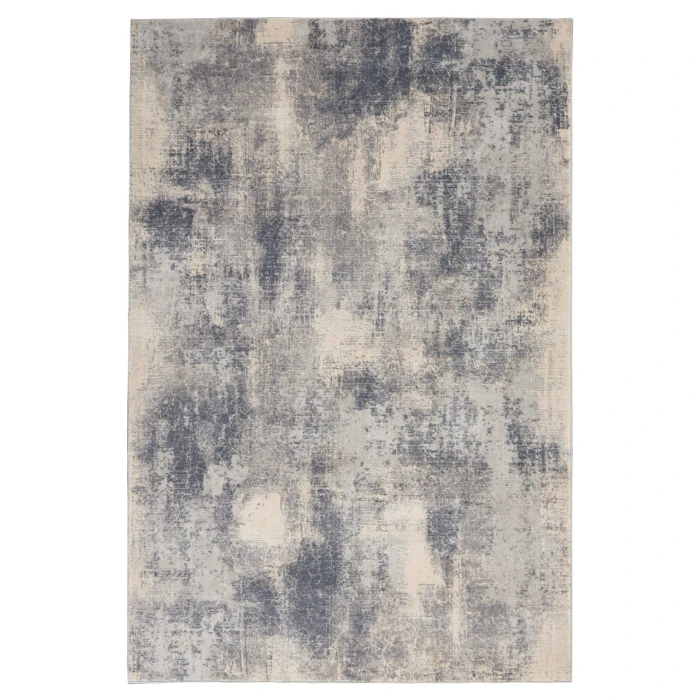 Nourison Rustic Textures Area Rug RUS02-Blue/Ivory