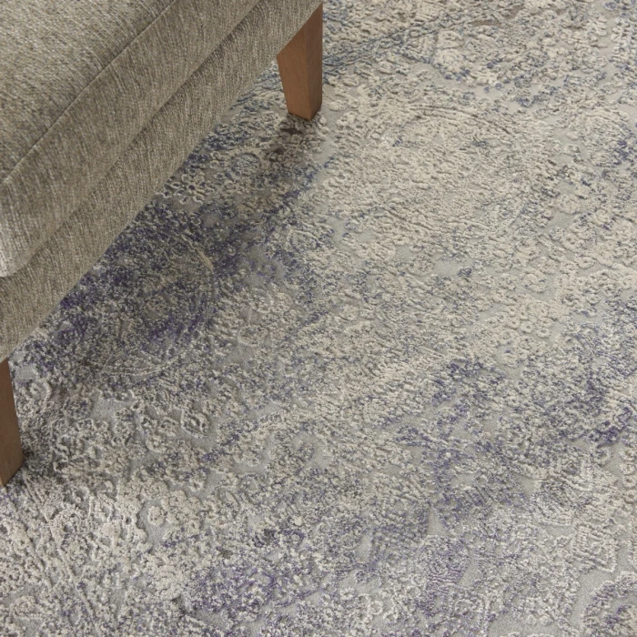 Nourison Rustic Textures Ivory Light Blue RUS09 6 ft. X 9 ft. Rect. Rug