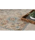 Nourison Astra Machine Washable Ivory Blue ASW13 6 ft. 7 in. X 9 ft. Rectangle Rug