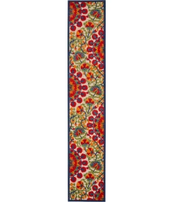 Nourison Home Aloha ALH20 Red Multicolor 2 ft. 3 in. X 12 ft. Area Rug