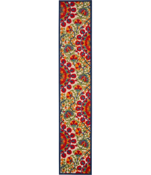 Nourison Aloha Runner Area Rug ALH20-Red/Multi