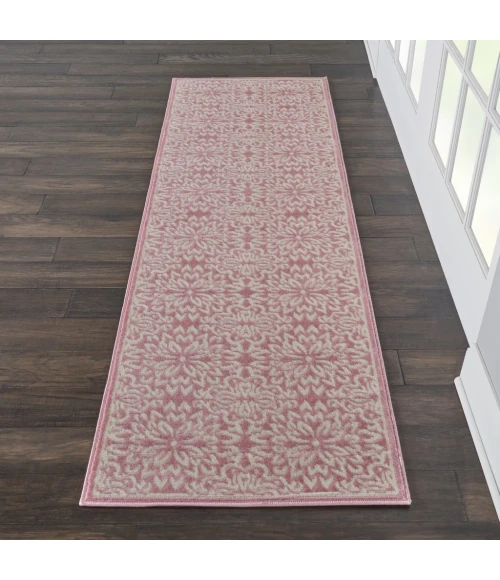 Nourison Jubilant Runner Area Rug JUB06-Ivory/Pink