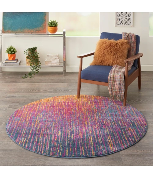 Nourison Passion Round Area Rug PSN09-Multicolor