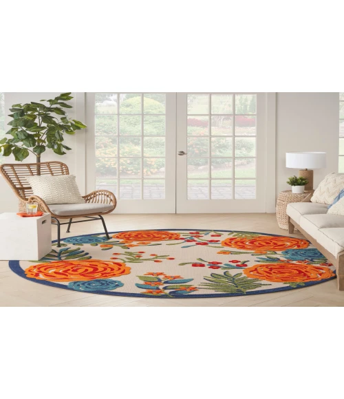 Nourison Aloha Multicolor ALH32 7’10” Round Rug