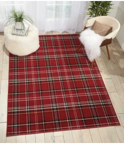 Nourison Home Grafix GRF03 Red 5 ft. 3 in. X 7 ft. 3 in. Area Rug