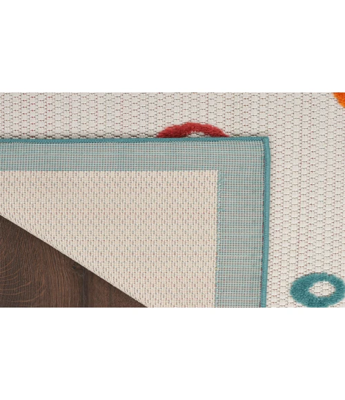 Nourison Aloha Teal Multi ALH27 2 ft. X 6 ft. Rectangle Rug