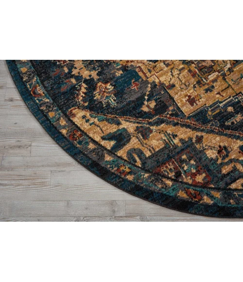 Nourison 2020 Round Area Rug NR206-Midnight
