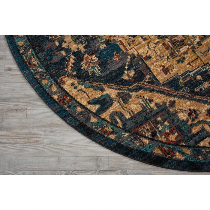 Nourison 2020 Round Area Rug NR206-Midnight