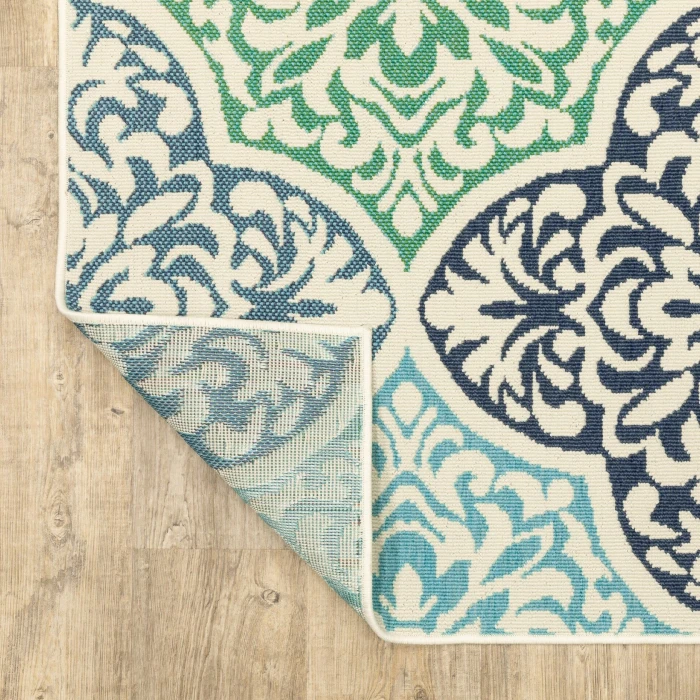 Oriental Weavers MERIDIAN Blue 4266L 7ft.10in. X 10ft.10in. Rect. Rug