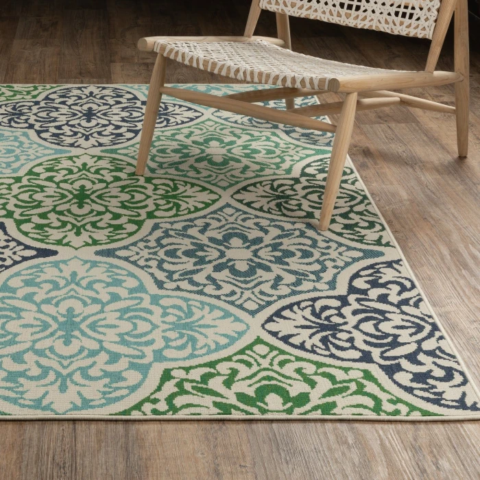 Oriental Weavers MERIDIAN Blue 4266L 7ft.10in. X 10ft.10in. Rect. Rug