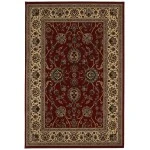 Oriental Weavers Ariana 130/8 Red/ Ivory Area Rug 4 ft. X 6 ft. Rectangle