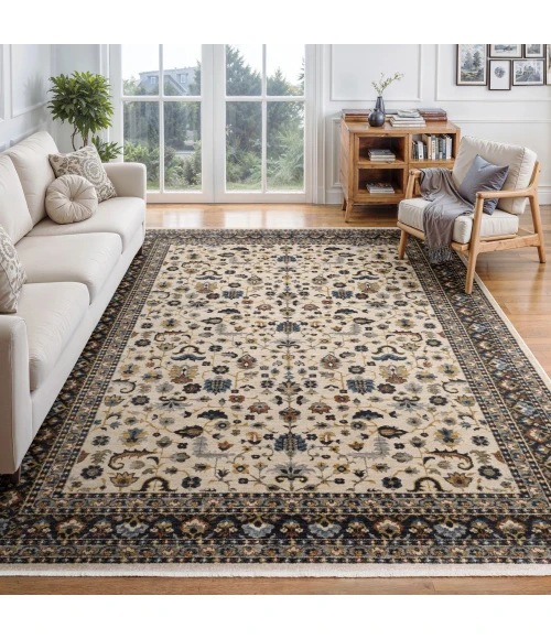 Oriental Weavers ELIANA Beige ELI02 3ft. 3in. X 5ft. Rect. Rug