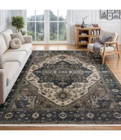 Oriental Weavers ELIANA Blue ELI05 6ft. 7in. X 9ft. 6in. Rect. Rug