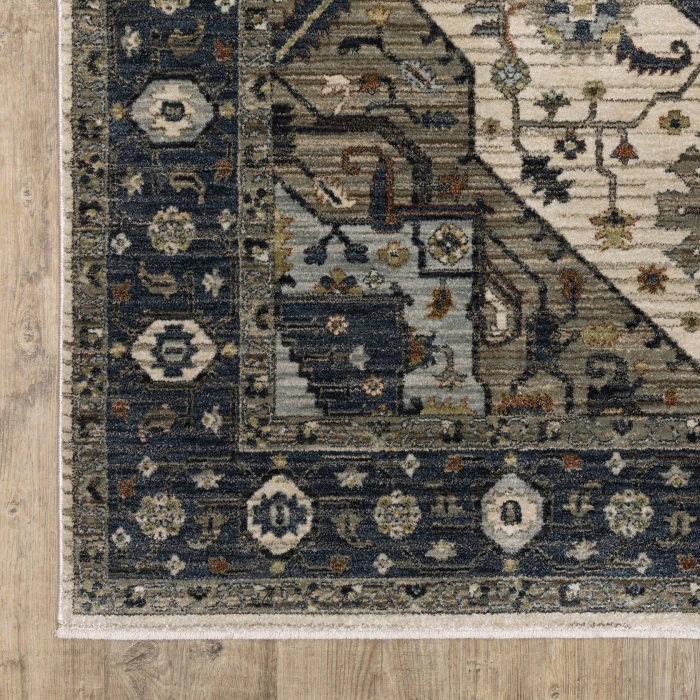 Oriental Weavers ELIANA Blue ELI05 6ft. 7in. X 9ft. 6in. Rect. Rug