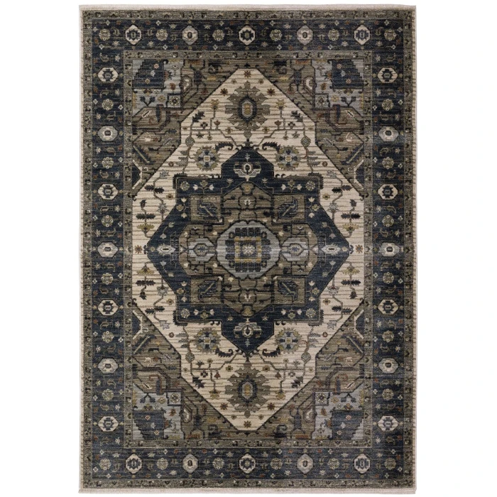 Oriental Weavers ELIANA Blue ELI05 6ft. 7in. X 9ft. 6in. Rect. Rug