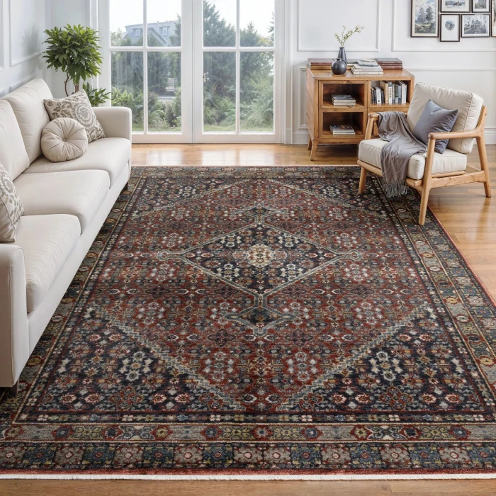 Oriental Weavers ELIANA Red ELI06 6ft. 7in. X 9ft. 6in. Rect. Rug