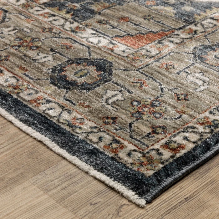 Oriental Weavers ELIANA Brown ELI07 9ft.10in. X 12ft.10in. Rect. Rug