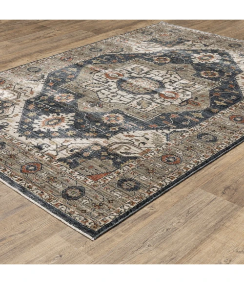 Oriental Weavers ELIANA Brown ELI07 6ft. 7in. X 9ft. 6in. Rect. Rug