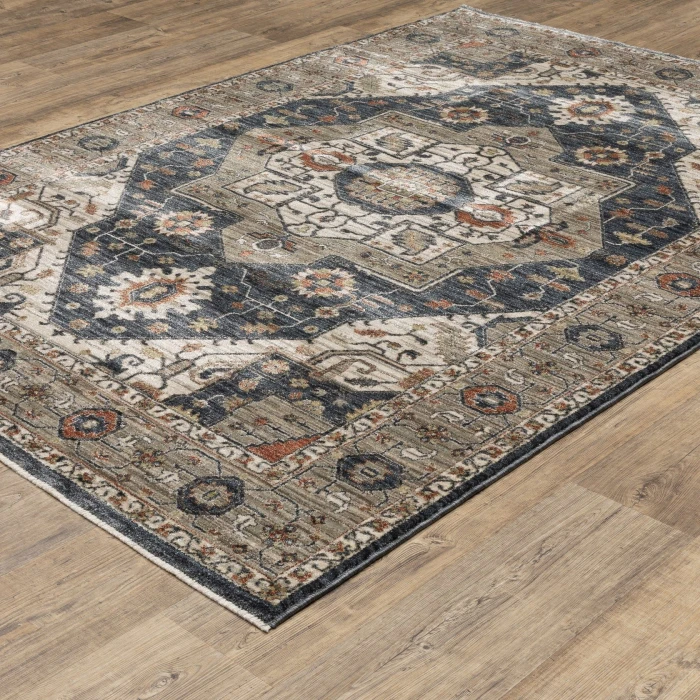 Oriental Weavers ELIANA Brown ELI07 9ft.10in. X 12ft.10in. Rect. Rug