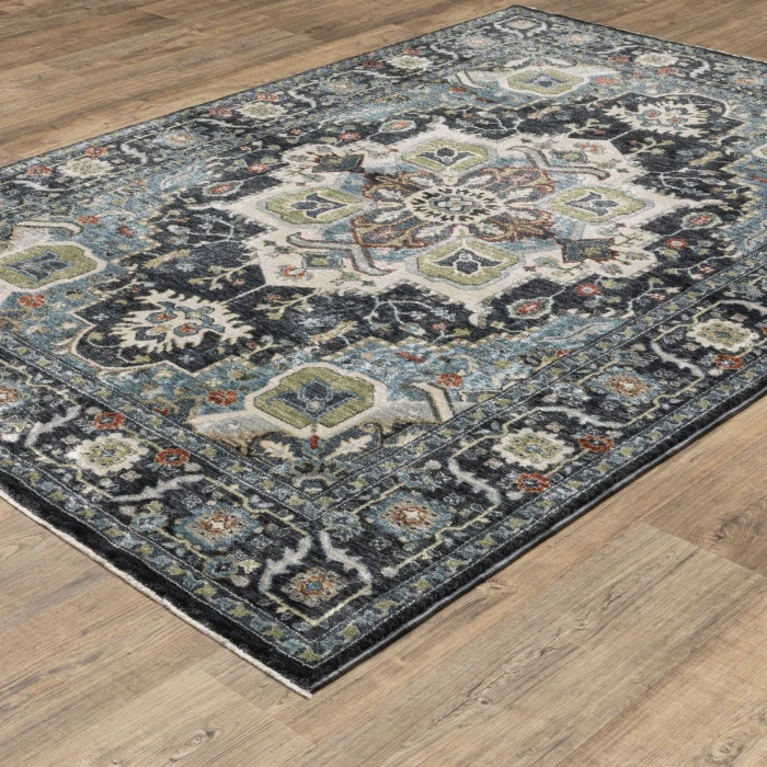 Oriental Weavers ELIANA Blue ELI09 9ft.10in. X 12ft.10in. Rect. Rug