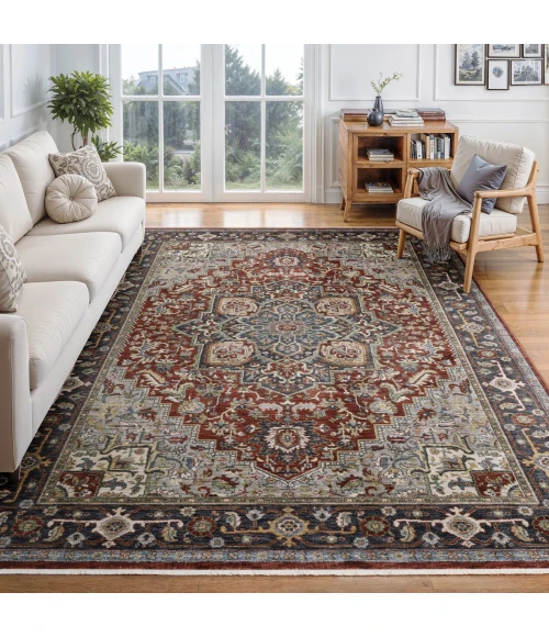 Oriental Weavers ELIANA Red ELI11 3ft. 3in. X 5ft. Rect. Rug
