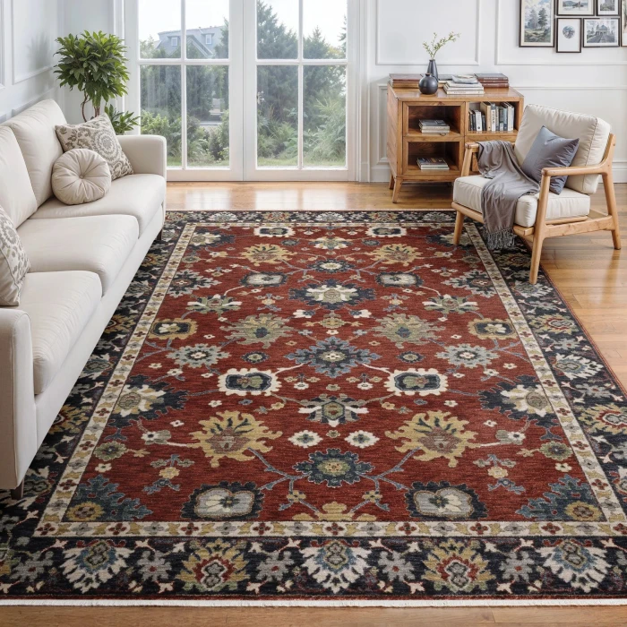 Oriental Weavers ELIANA Red ELI12 2ft. 3in. X 7ft. 6in. Rect. Rug