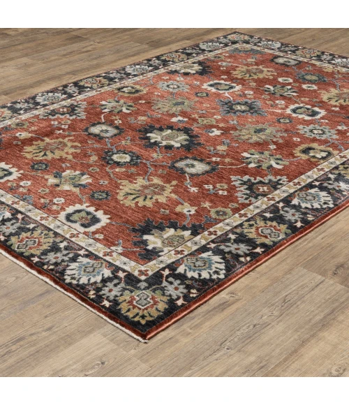 Oriental Weavers ELIANA Red ELI12 6ft. 7in. X 9ft. 6in. Rect. Rug