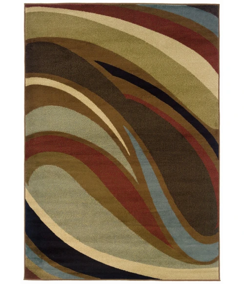 Oriental Weavers Area Rug Hudson 2666F Brown 5' 3" X  7' 6"