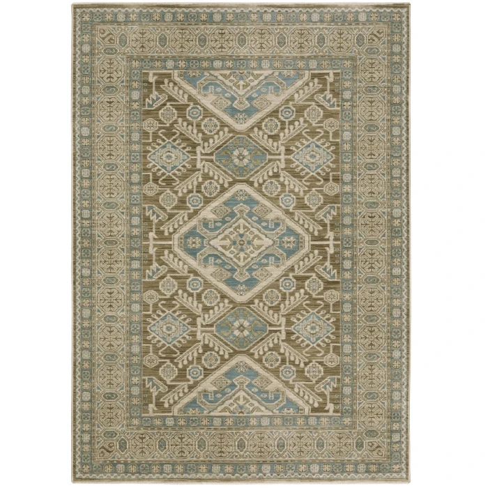 Oriental Weavers MAEVE Brown MAE08 6ft. 7in. X 9ft. 6in. Rect. Rug
