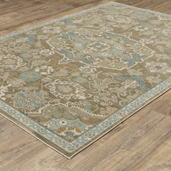 Oriental Weavers MAEVE Brown MAE13 6ft. 7in. X 9ft. 6in. Rect. Rug