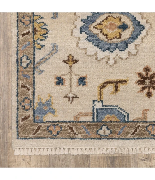 Oriental Weavers MAJORCA Ivory MAJ08 2ft. 6in. X 10ft. Rect. Rug