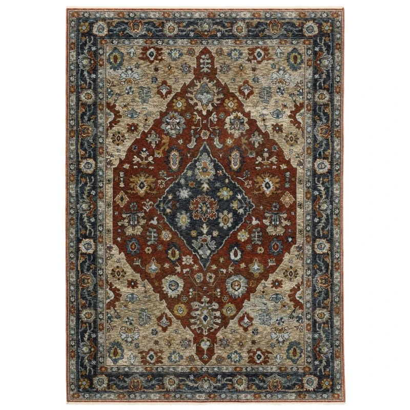 Oriental Weavers Area Rug Aberdeen 1143H Red 5' 3" X  7' 6"