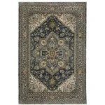 Oriental Weavers Aberdeen 1144Q Blue/ Blue Area Rug 6 ft. 7 in. X 9 ft. 6 in. Rectangle