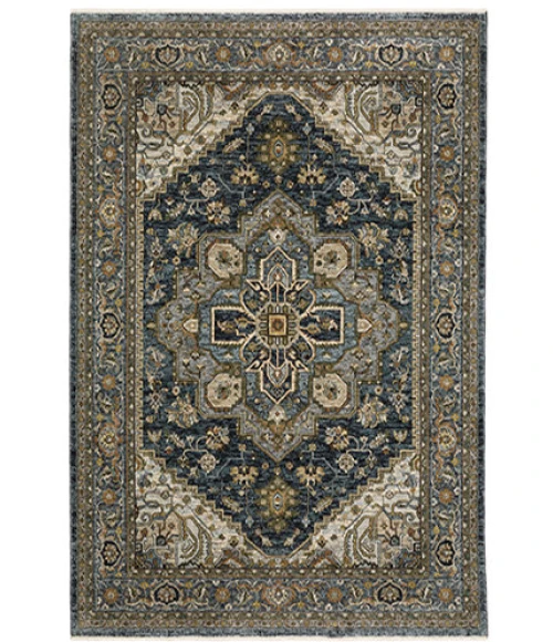 Oriental Weavers Area Rug Aberdeen 1144Q Blue 5' 3" X  7' 6"