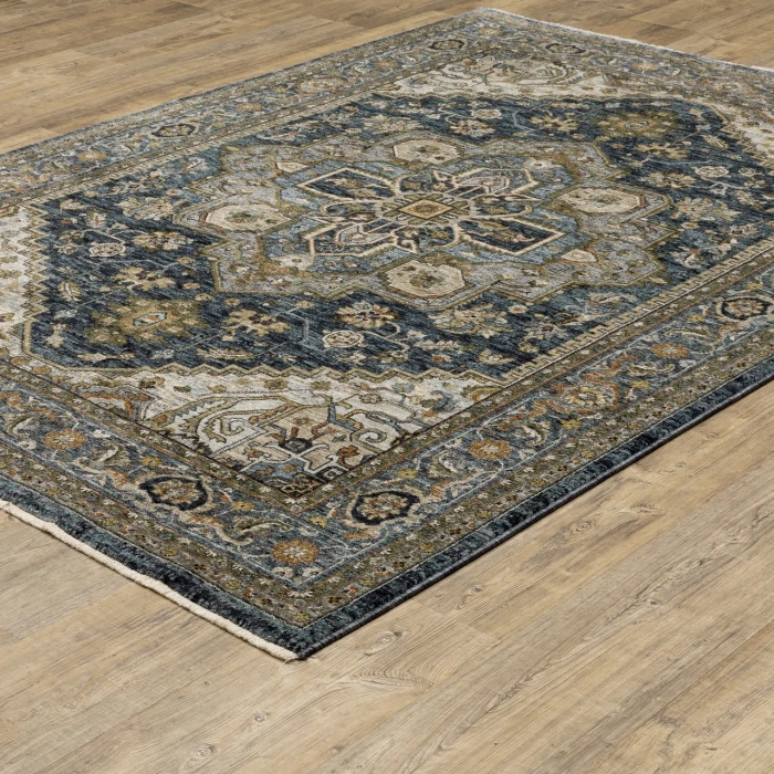 Oriental Weavers ABERDEEN Blue 1144Q 7ft.10in. Round Rug