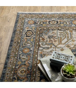 Oriental Weavers Aberdeen 1144Q Blue/ Blue Area Rug 2 ft. 3 in. X 7 ft. 6 in. Runner