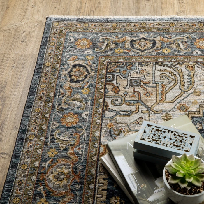 Oriental Weavers Area Rug Aberdeen 1144Q Blue 2' X  3'