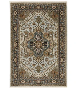 Oriental Weavers Aberdeen 1144W Ivory/ Blue Area Rug 2 ft. 3 in. X 7 ft. 6 in. Runner
