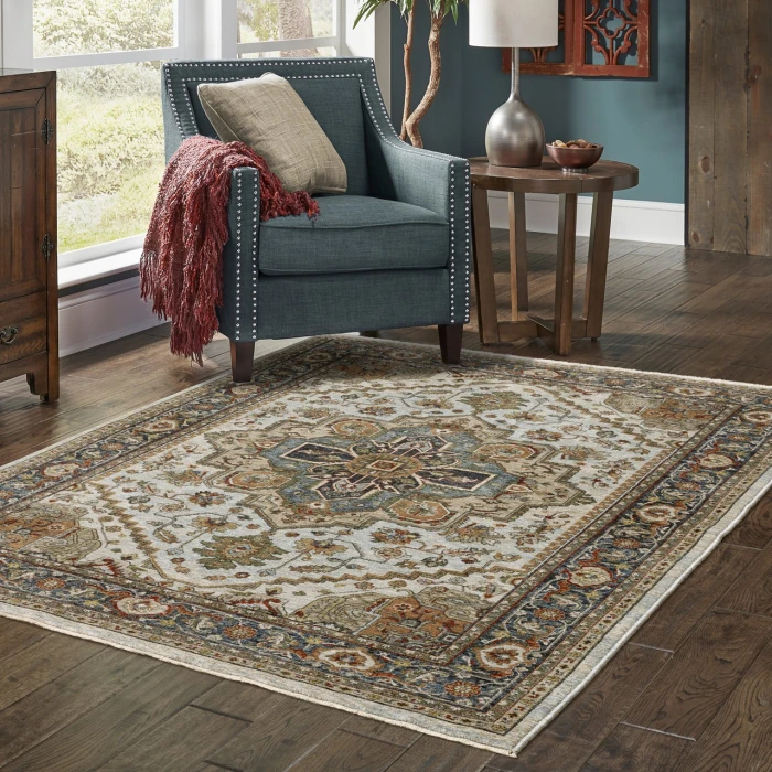 Oriental Weavers ABERDEEN Ivory 1144W 7ft.10in. Round Rug