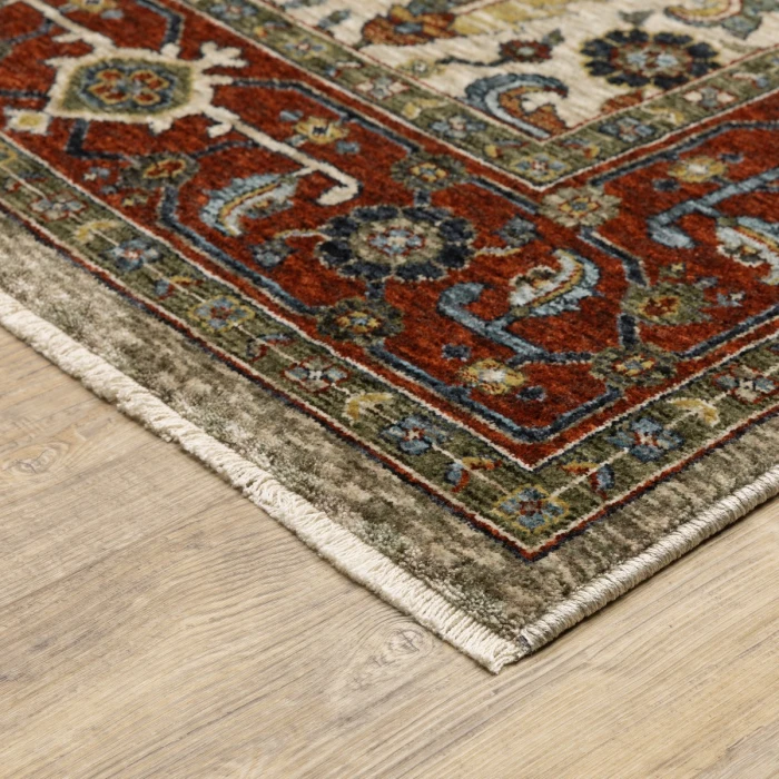 Oriental Weavers Area Rug Aberdeen 144D1 Ivory 6' 7" X  9' 6"