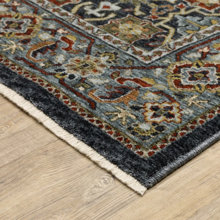 Oriental Weavers Area Rug Aberdeen 4922D Blue 6' 7" X  9' 6"