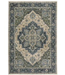 Oriental Weavers Aberdeen 051G1 Blue/ Beige Area Rug 2 ft. X 3 ft. Rectangle